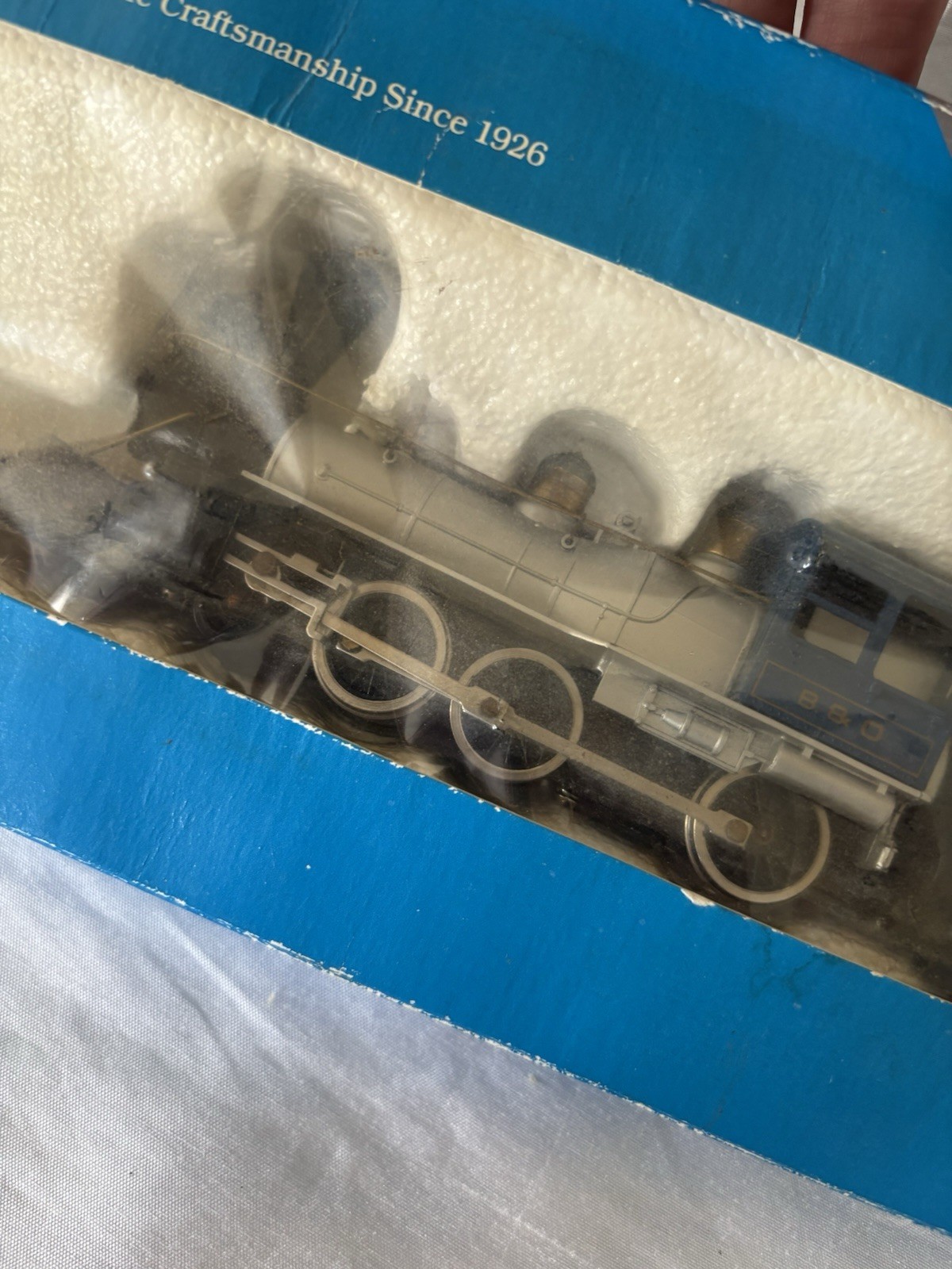 Mantua HO 1/87 Scale, 308-025, 1890 Roger’s, B&O Black And Silver 4-6-0