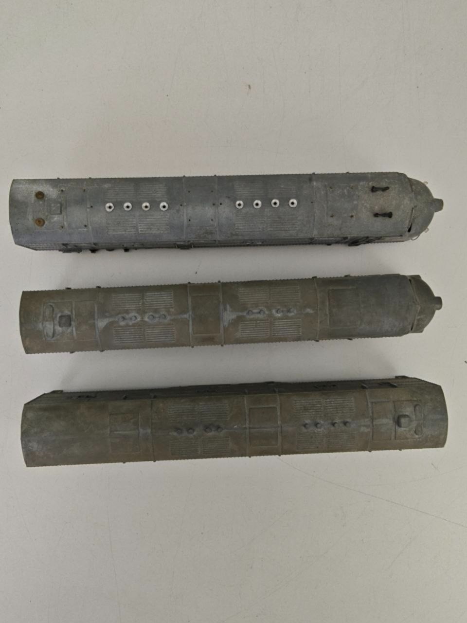 These bodies are Hobbytown E7 Unit A-B-A Brass Die Cast Project READ