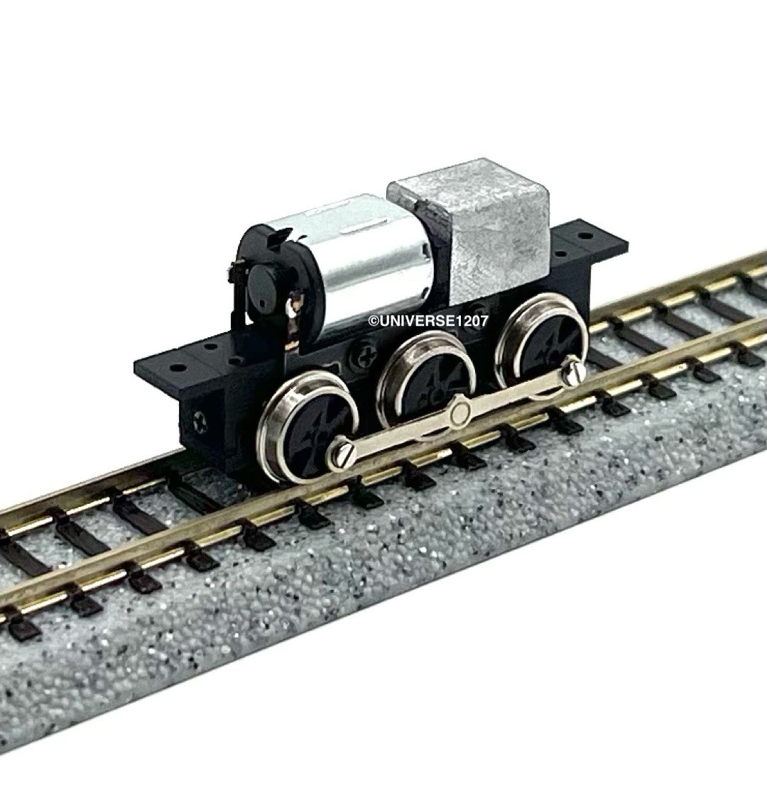 N/HOn30/HOe/009 Gauge 0-6-0 Rod-Driven Locomotive Power Drive Chassis 23mm/8mm