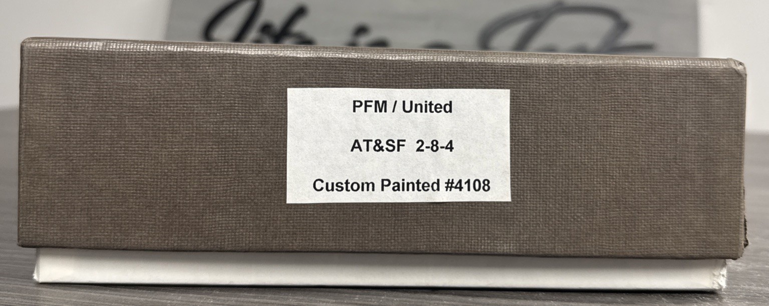 Pacific Fast Mail HO Brass Berkshire AT&SF 2-8-4 #4108 Custom Painted & Tested!