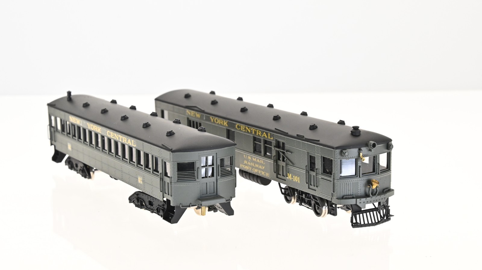 NJ Custom Brass Gas Motor Rail Car set NYC HO scale