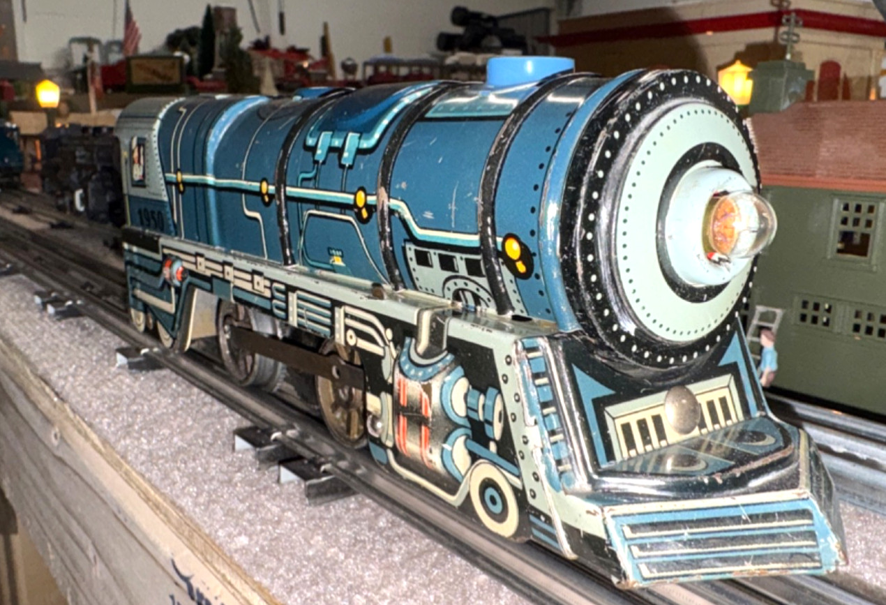 o gauge model trains, Unique Arts, Loco with Tenders and Gondola, 1950’s