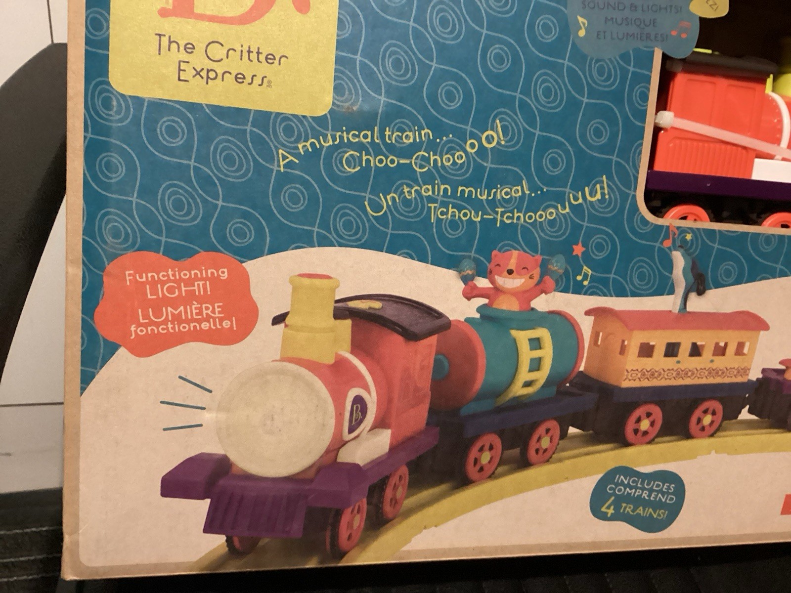 B. & The Critter Express – 2018 Musical Train Set – Lights & Sounds #8211 NEW