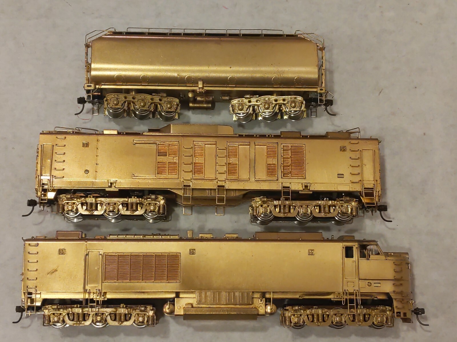 Alco Union Pacific Three Unit Gas Turbine Unpainted Brass D-150 HO