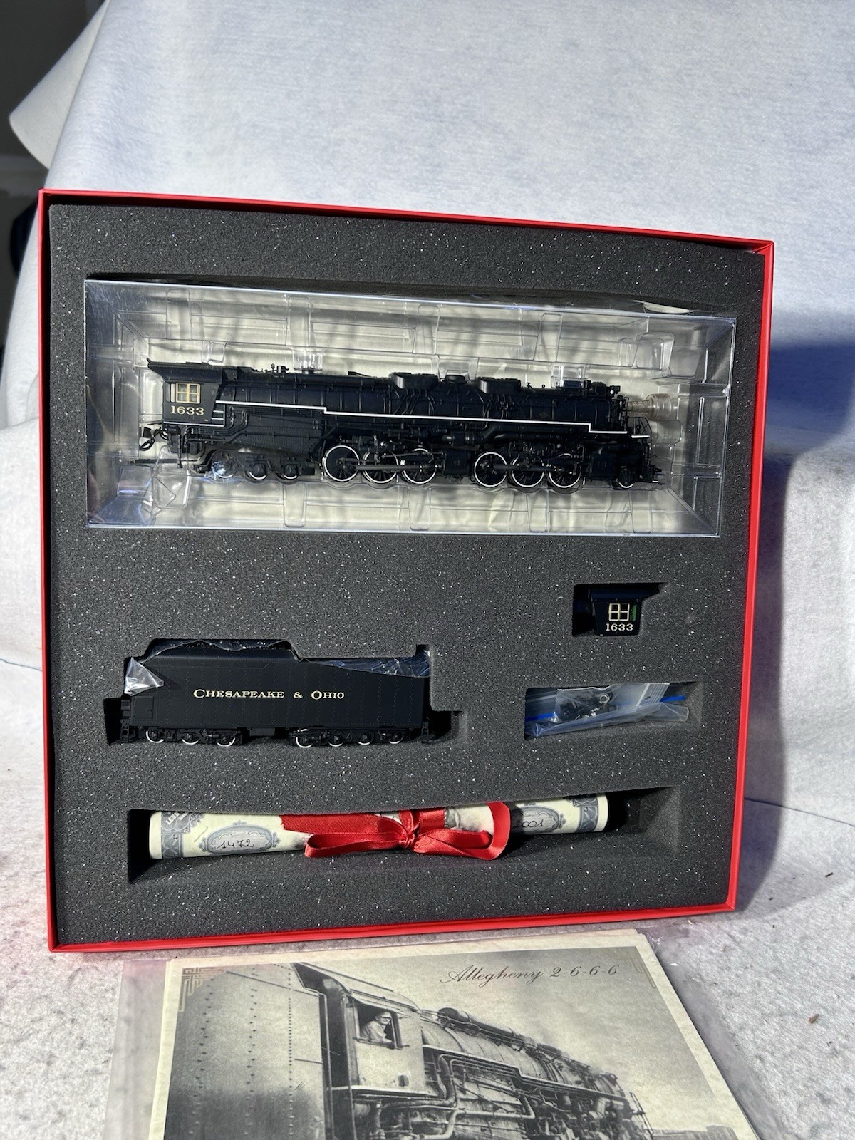 Mighty Rivarossi Chesapeke & Ohio RR 2-6-6-6 Allegheny #1633 Locomotive HO