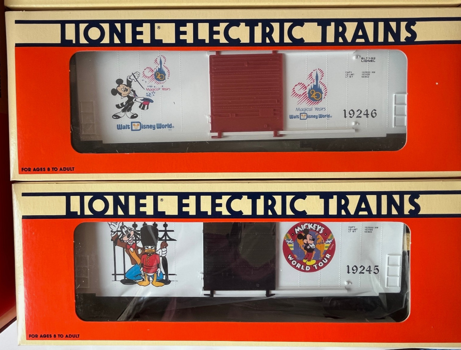 Lionel Disney 1992-1995 Mickey Mouse Express 11-Piece Train Set – New Never Run