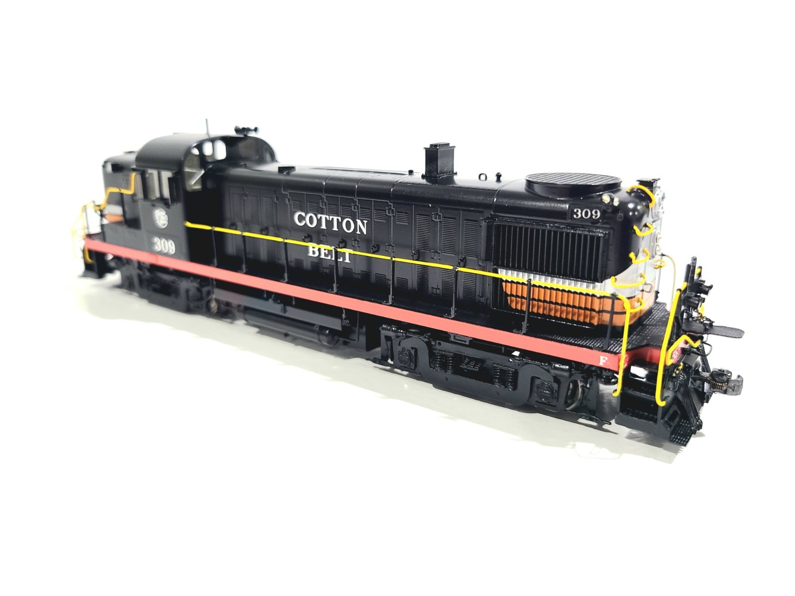 Division Point SSW Alco RS-3 Cotton Belt Black Widow #309 HO Brass #DP-8779.1