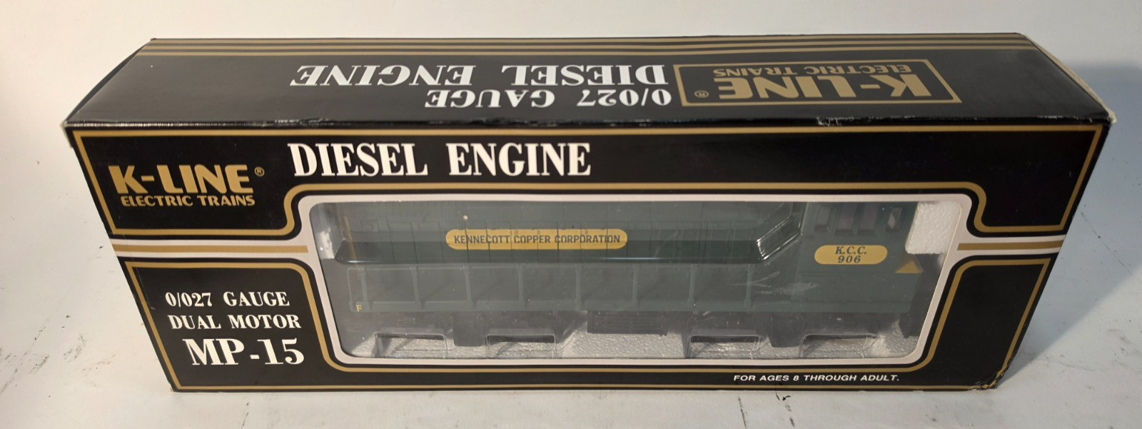Brand New K-Line KCC Kennecott Copper MP-15 Diesel Engine K-22521C O/O27 Gauge