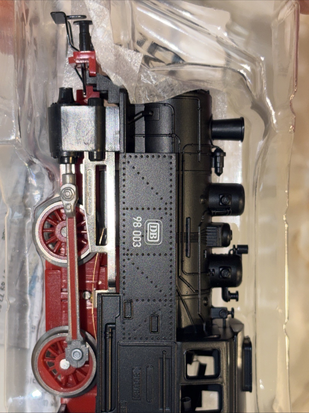 PIKO 50500 BR 98 003 Steam Locomotive DB Black Red Frame