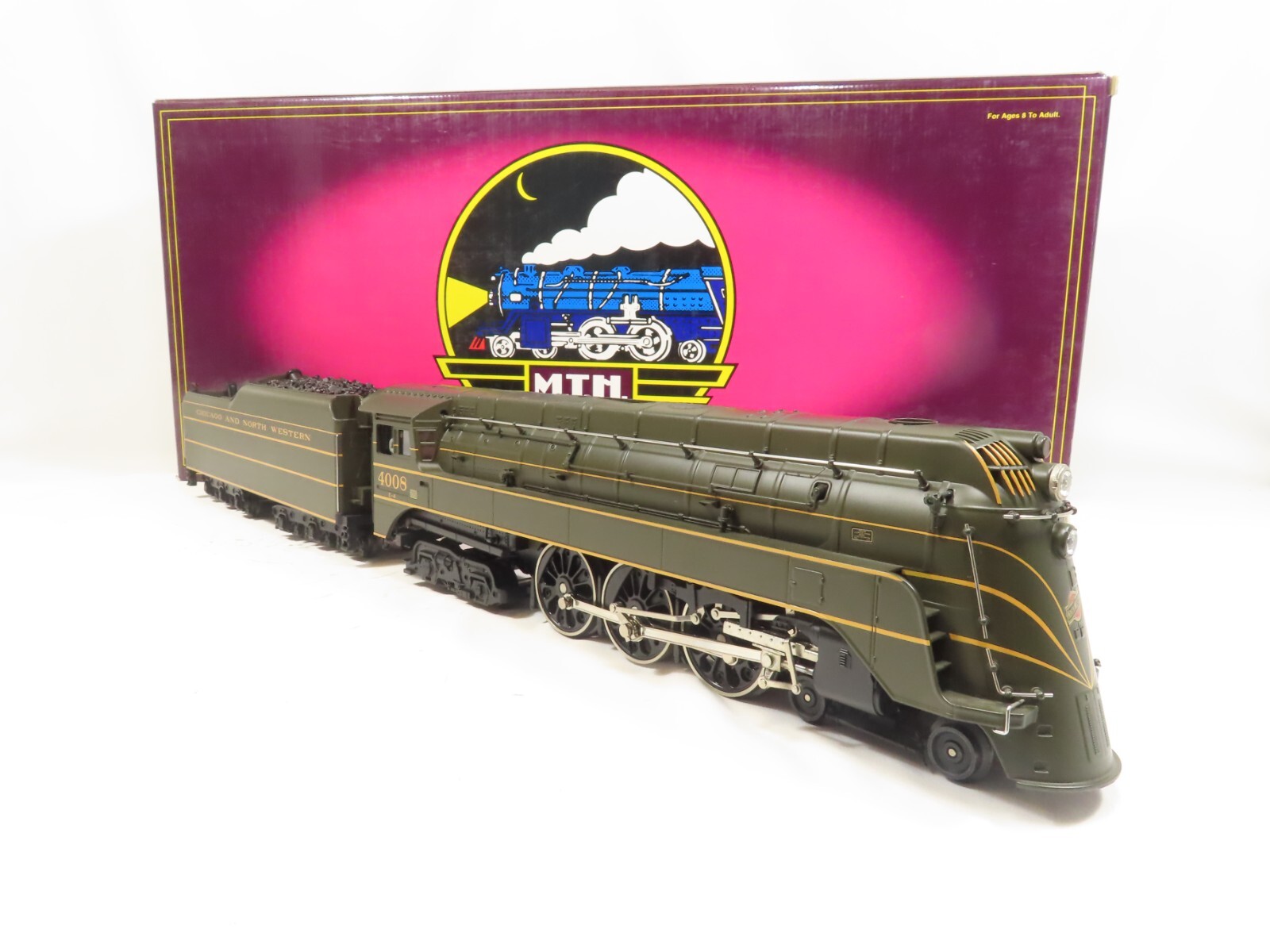 MTH 20-3034-1 Chicago Northwestern Scale E-4 Hudson Loco W/Protosound LN