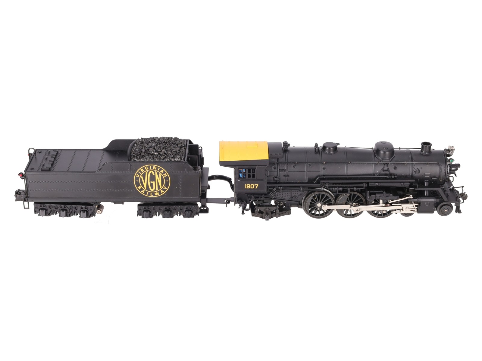 K-Line K3399-0002S O Gauge Virginian Pacific Steam Locomotive w/TMCC #1907 EX