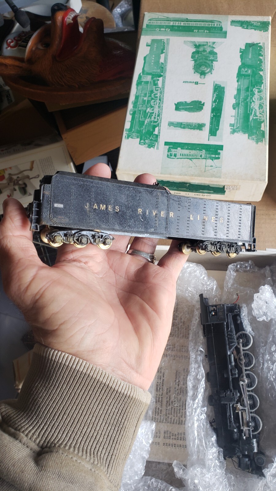 HO Bowser Pennsylvania PRR I-1 Decapod 2-10-0 JRL Steam Locomotive Train IN BOX