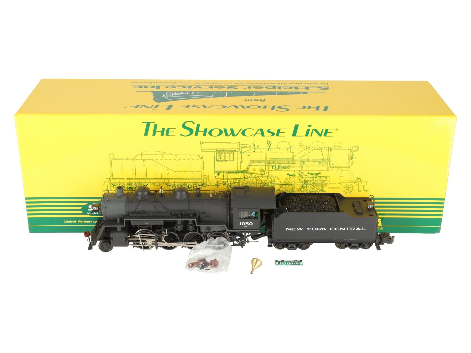 S-Helper Service 01062 S Gauge NYC 2-8-0 AC/DC Steam Locomotive And Tender #1050
