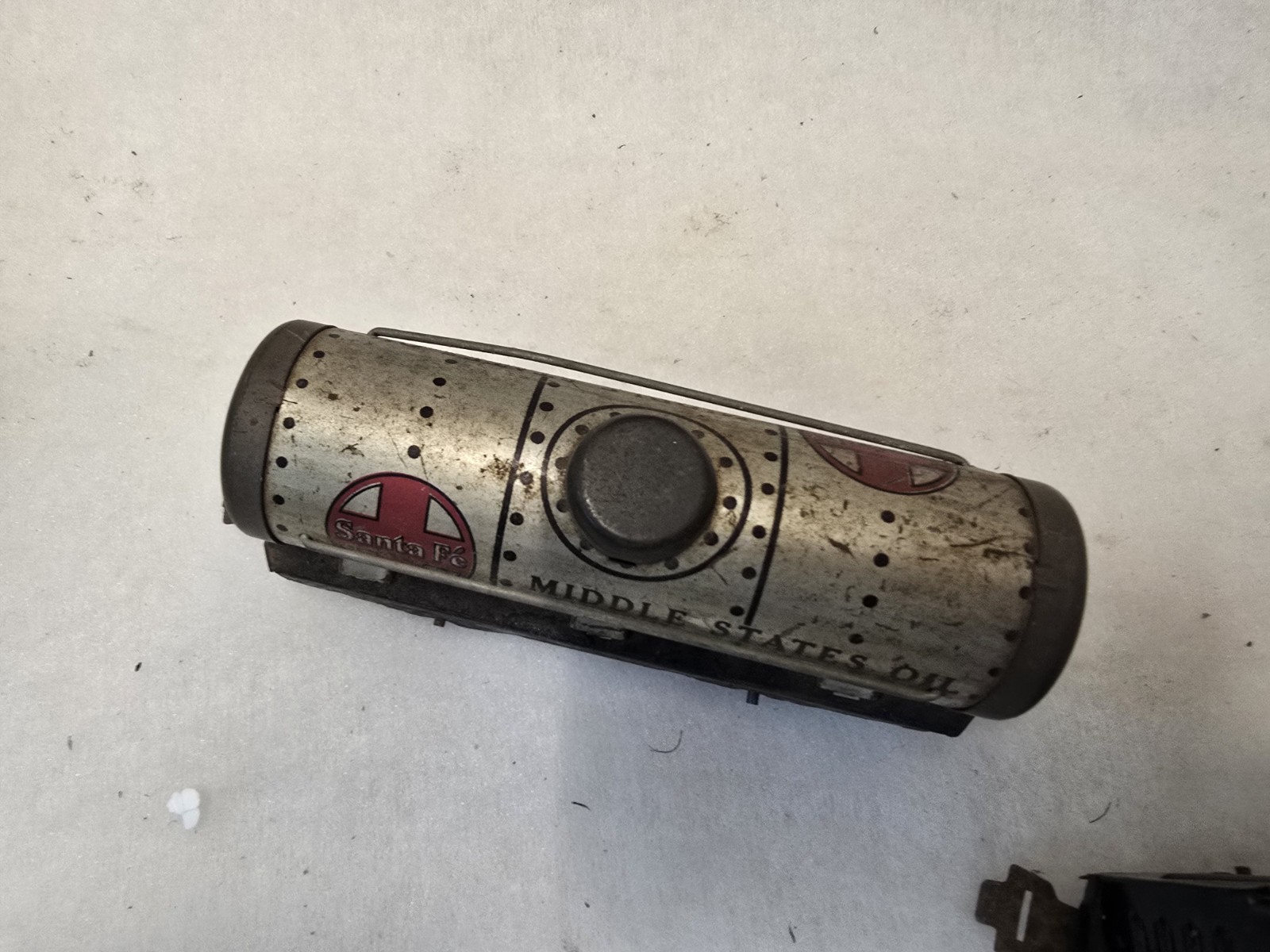 Vintage MARX Pre WAR Steam Locomotive and cars 2 manual switch tracks. Antique