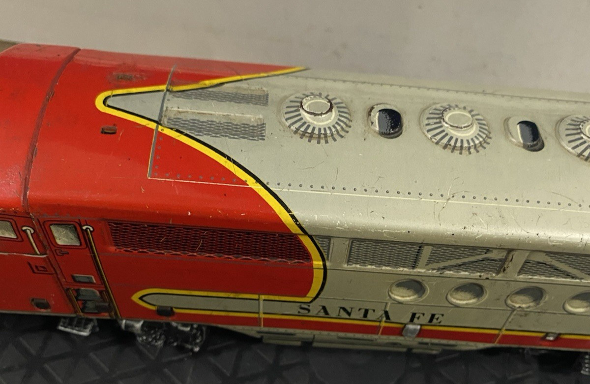 Marx 21 Santa Fe Diesel Engine Tin Dummy