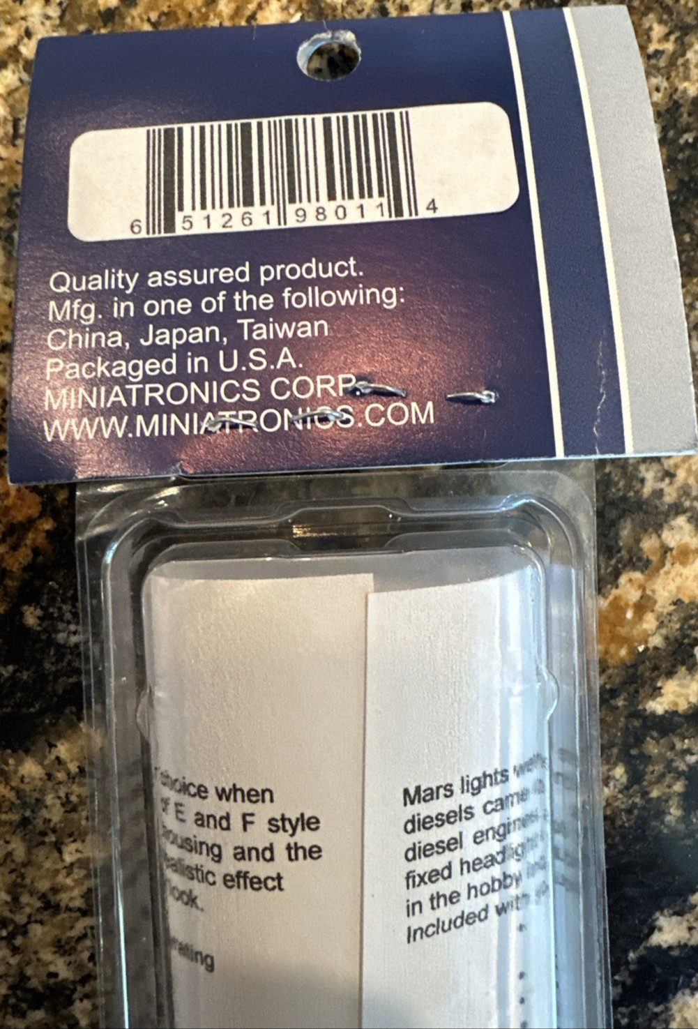 Miniatronics Corp. HO Model 100-MAR-01 Adjustable MARS Light for E & F Units NIP