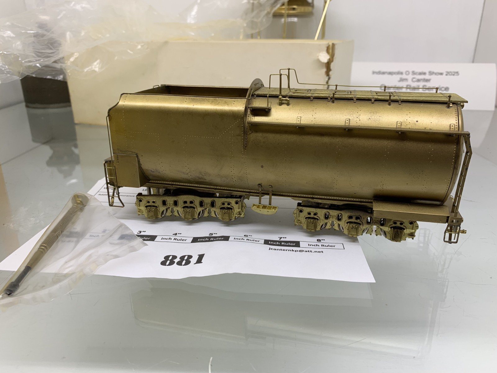 881 Sunset Models Sam Hong Sa Union Pacific 9000 Tender Only O Scale 1:48 Brass