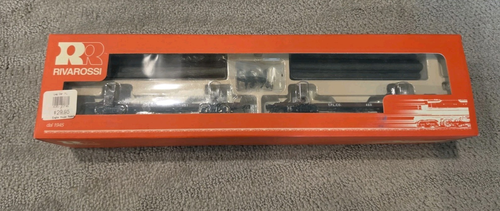 Rivarossi Log Car Set dal 1945 R2296 NIB