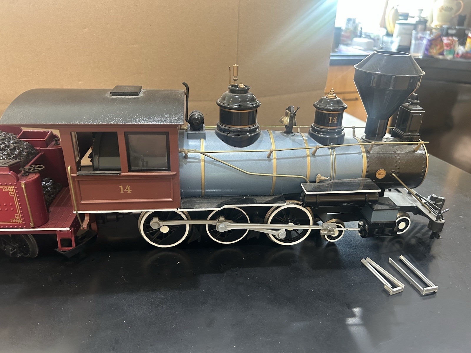 Bachmann Santa Fe 4-6-0 Steam Loco & Tender, G Scale, Restoration Or Parts