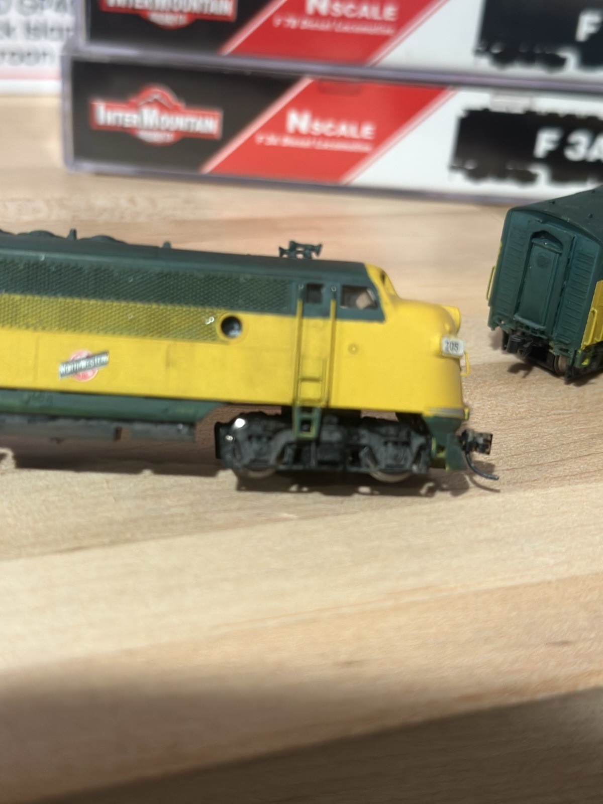 InterMountain N F3A F3B F3B Chicago & North Western CNW #205 Weathered Custom
