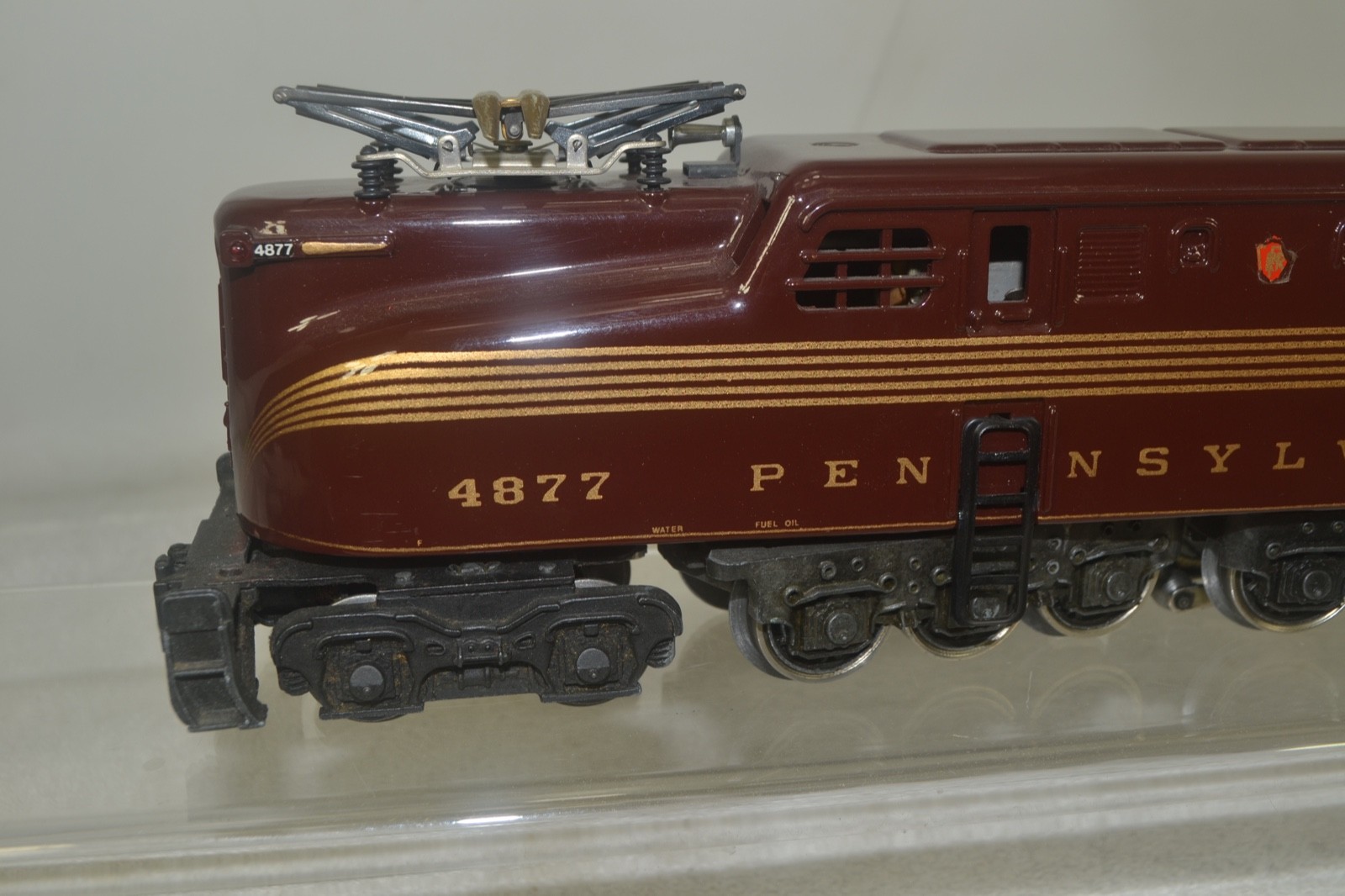 LIONEL POSTWAR GG-1 # 4877, TUSCAN, ELLIOT WELZ MUSEUM QUALITY RESTORATION