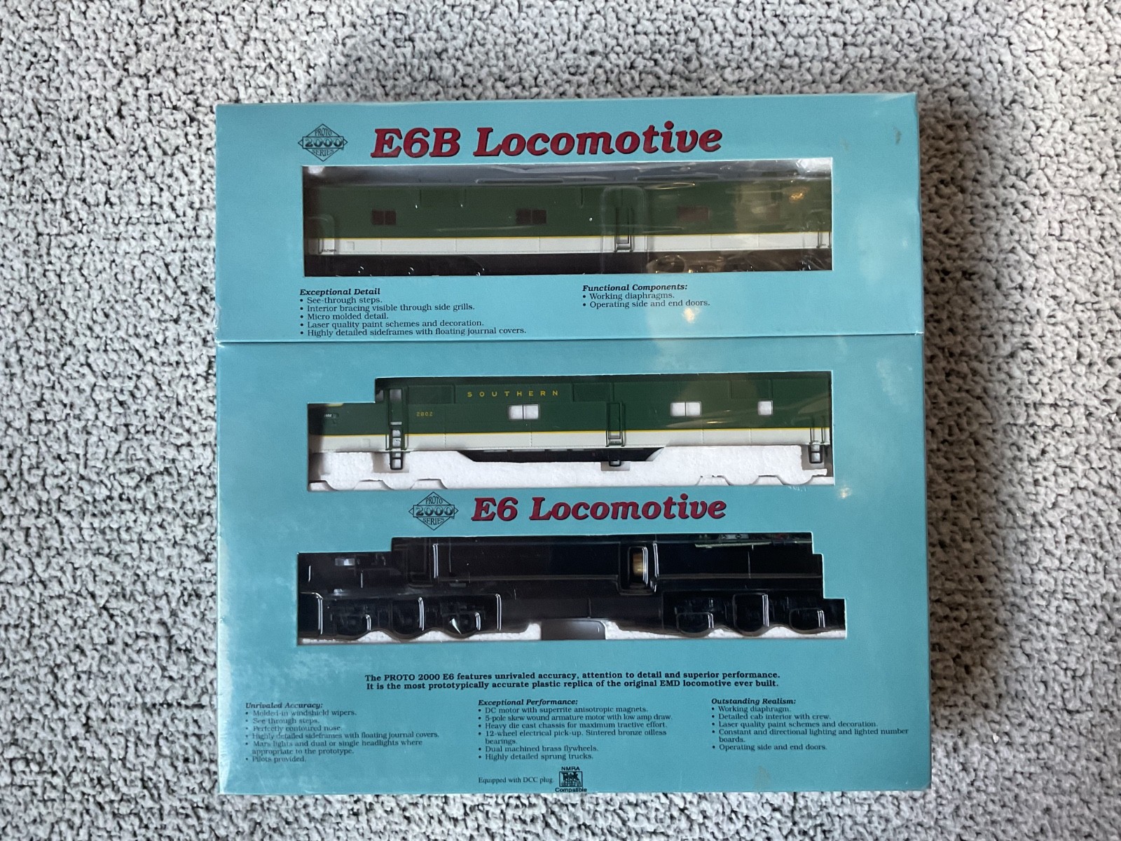 PROTO 2000 LIFE LIKE HO SOUTHERN E6 DIESEL #2802 POWERED A & DUMMY B MIB Sealed