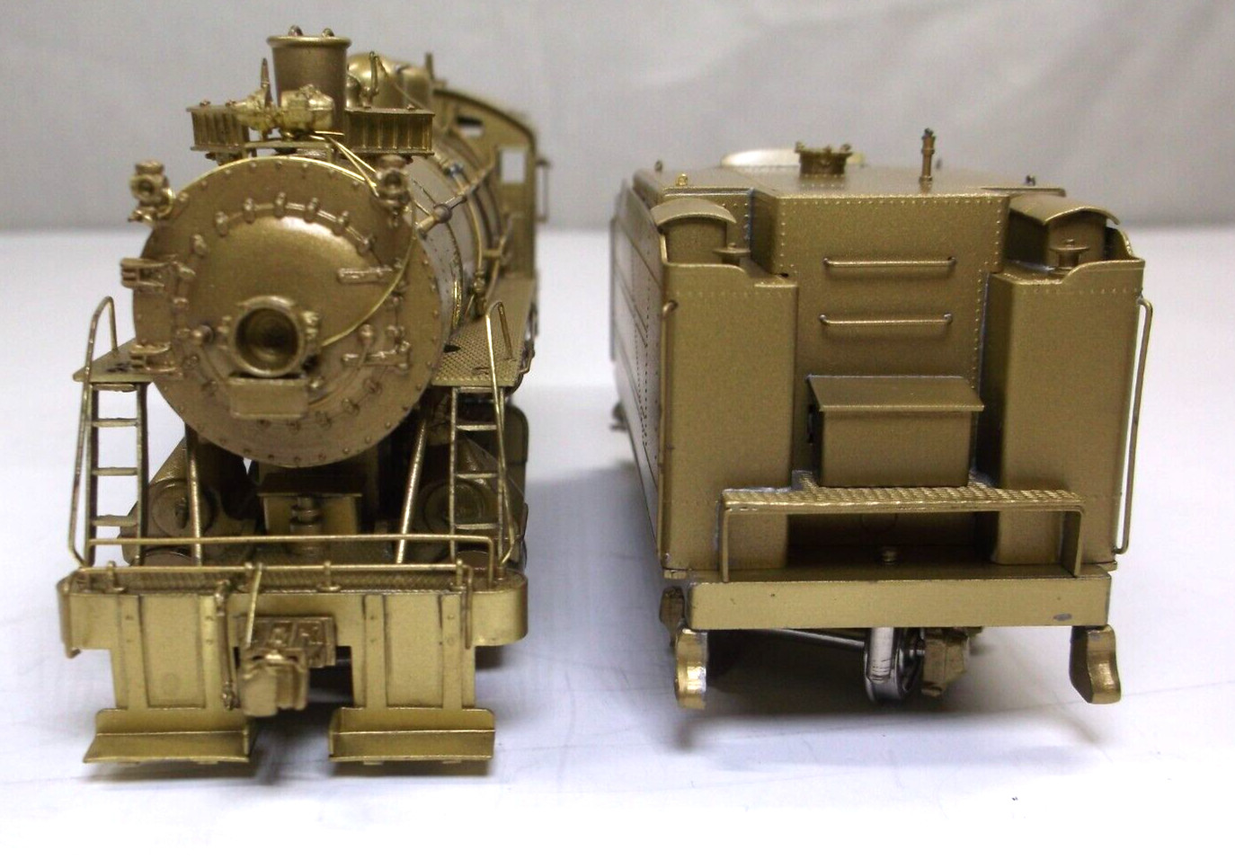 HO Sunset Models brass SP D-1 2-10-0 steam engine in original box (lot BB443)