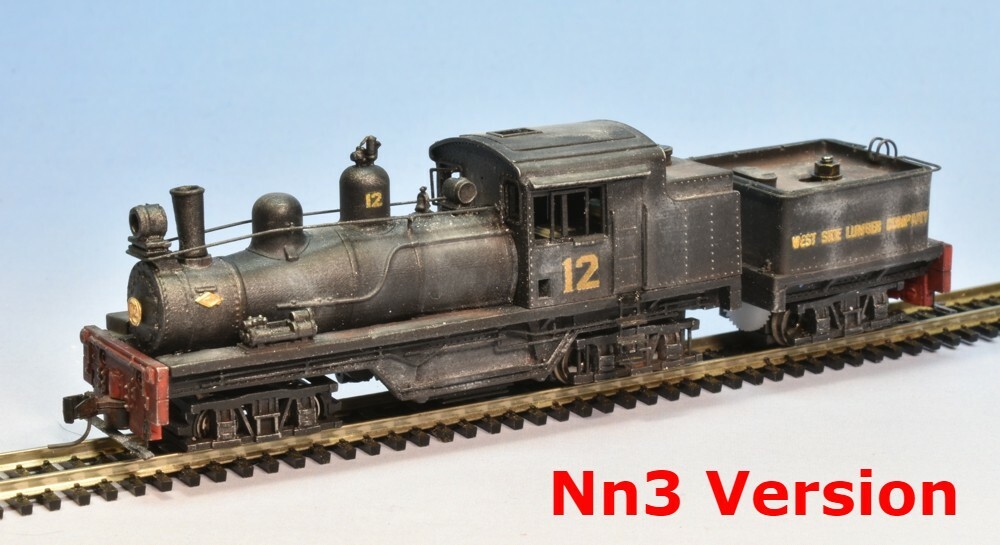 N Scale Class C Shay Locomotive Shell Kit by Showcase Miniatures (5016)