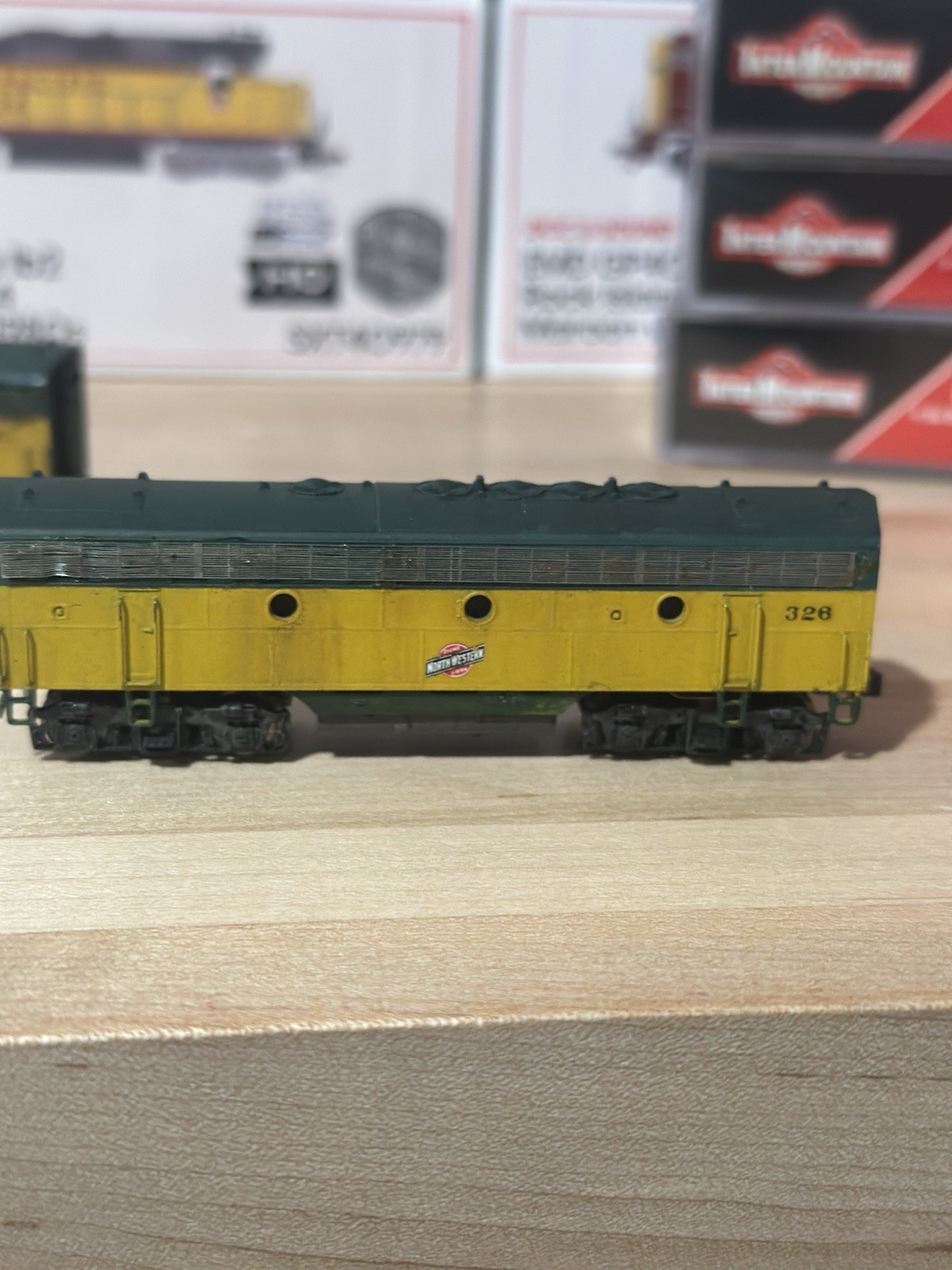 InterMountain N F3A F3B F3B Chicago & North Western CNW #205 Weathered Custom