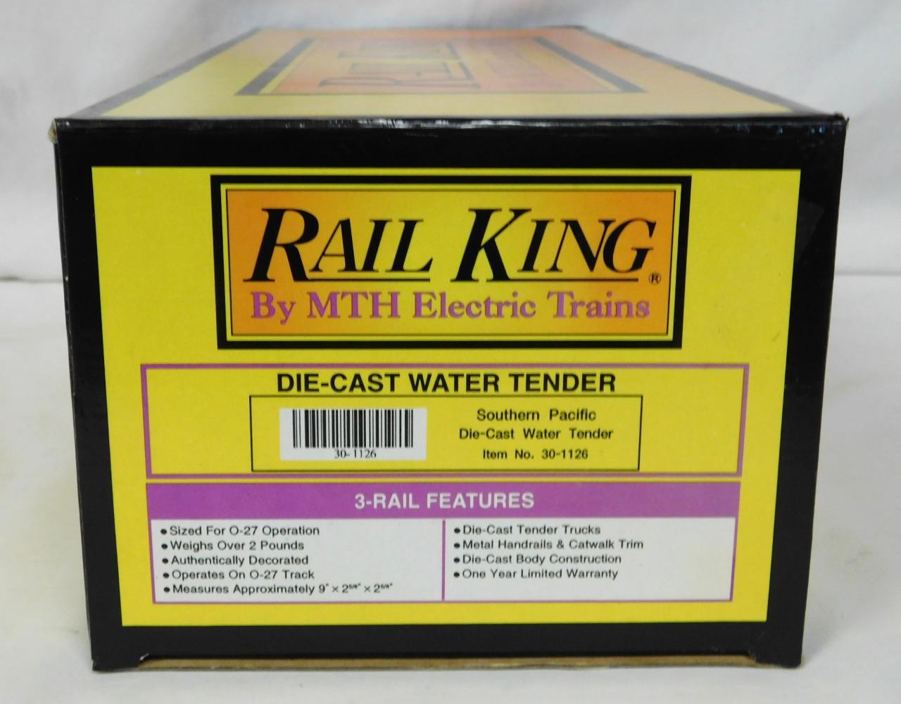 MTH 30-1126 Southern Pacific Daylight DieCast Water Tender for GS-4 Boxed 1997