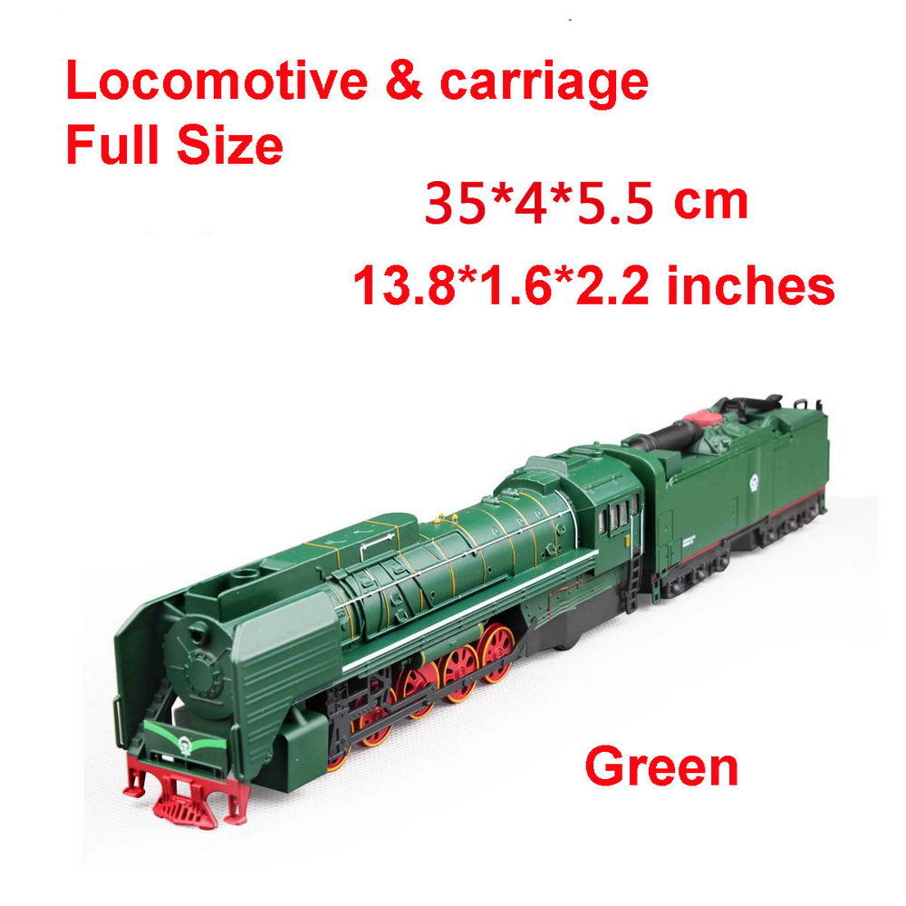HO Scale 1/87 Diecast Train Locomotive & Carriage Pull Back with Sound Light