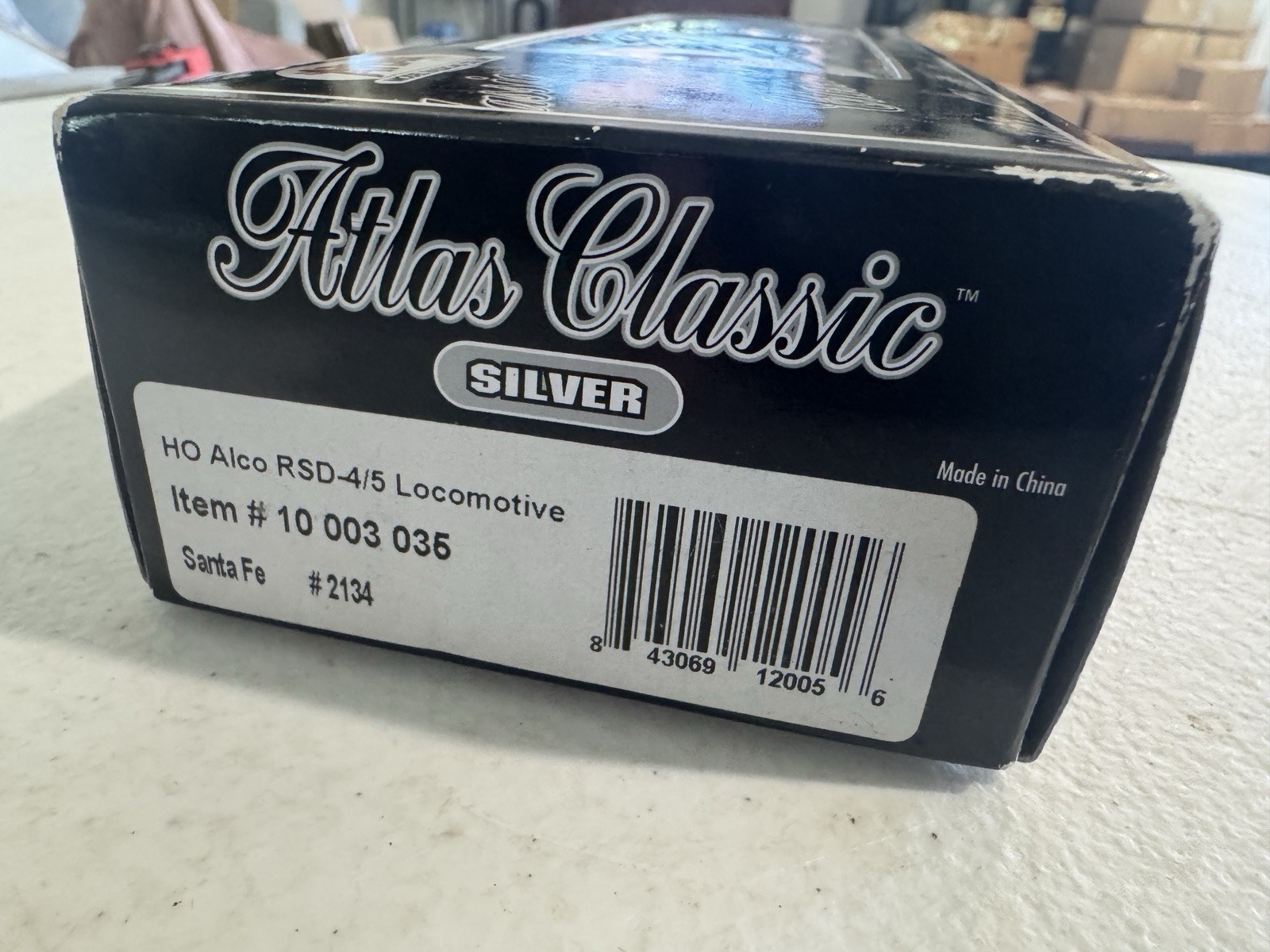 Atlas Classic Silver HO Alco RSD-4/5 Santa Fe #2134 Diesel Locomotive W/ Box