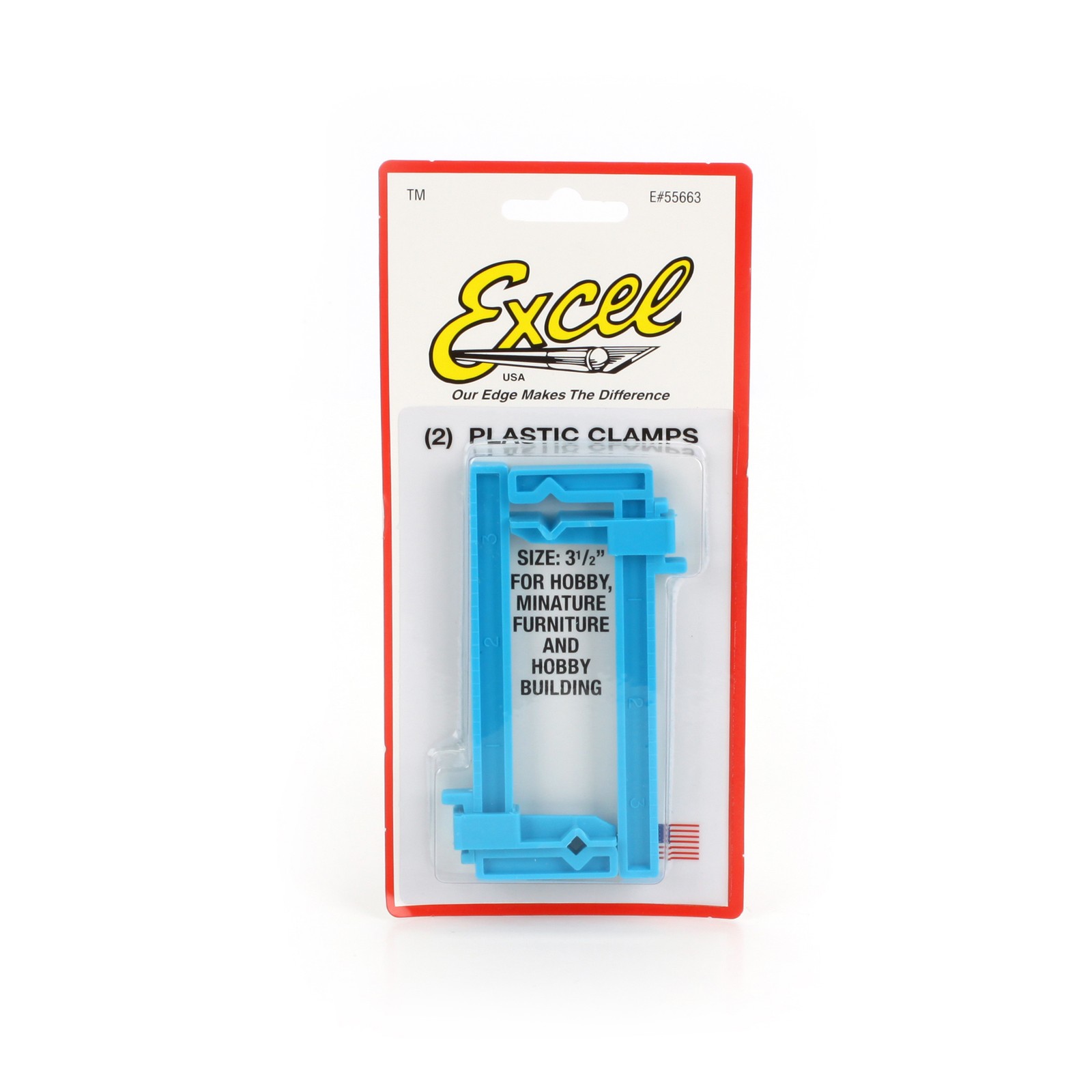 Excel Hobby Blade Corp Small Clamps 1 x 3-1/2 EXL55663 Hand Tools Misc