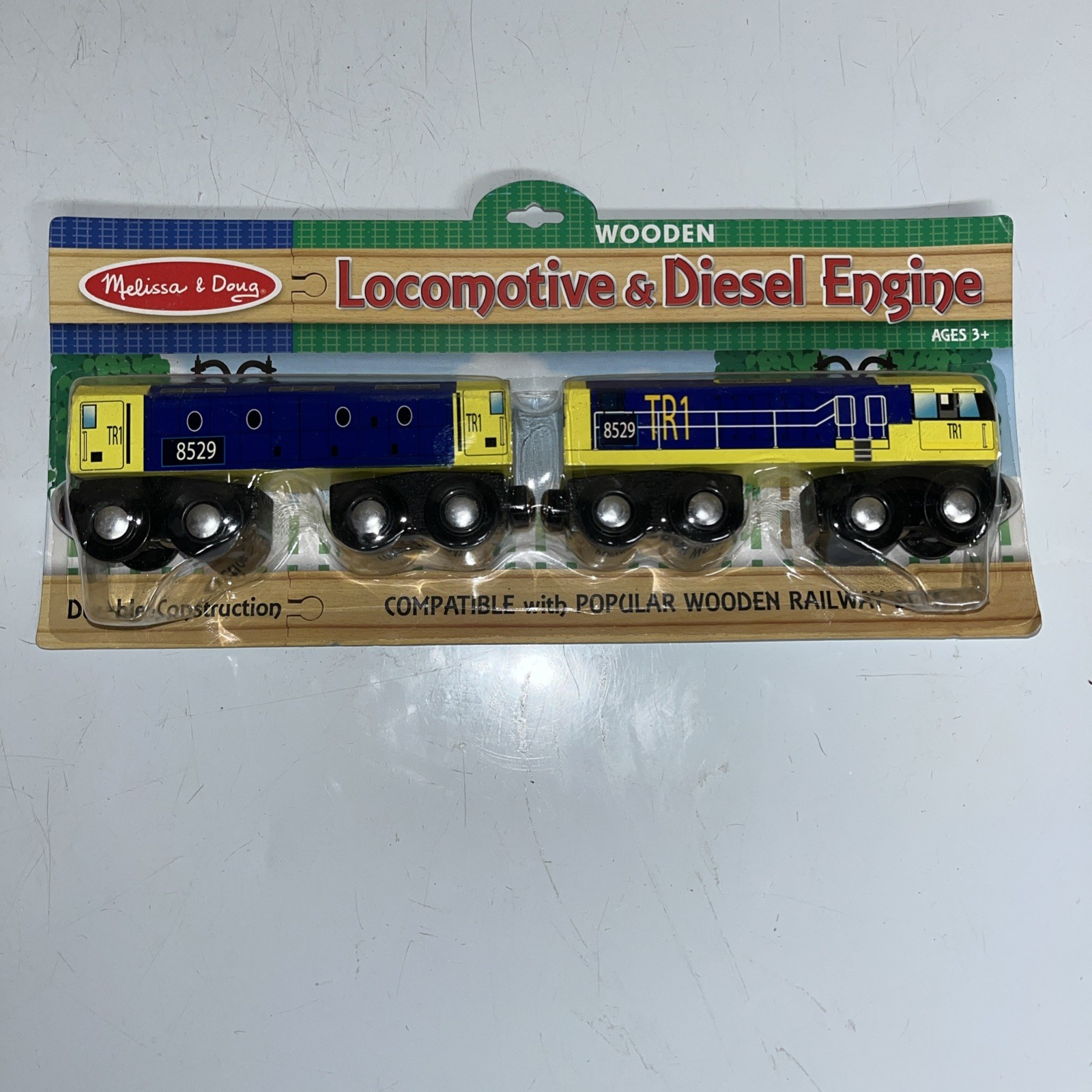 Melissa & Doug Locomotive & Diesel Engine Wooden Train Retired – VHTF – See Desc