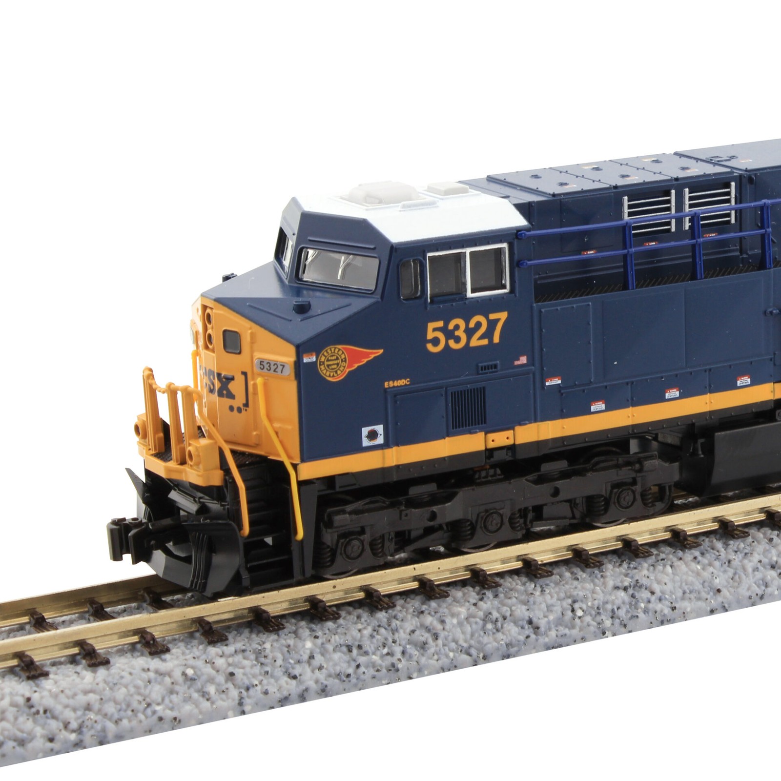 Kato N 176-8962-S Sound DCC CSX #5327 GE ES40DC Diesel Locomotive ESU LokSound