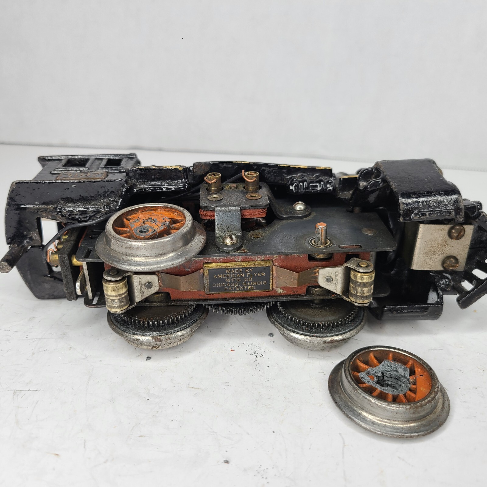 American Flyer # 3197 Steam Locomotive Pre-war Cast Iron Rare Part/Repair/Rest