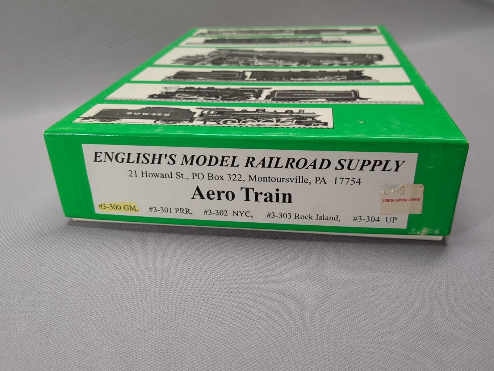 HO English’s Model RR Supply/Bowser #3-300 GREAT NORTHERN AEROTRAIN Powered