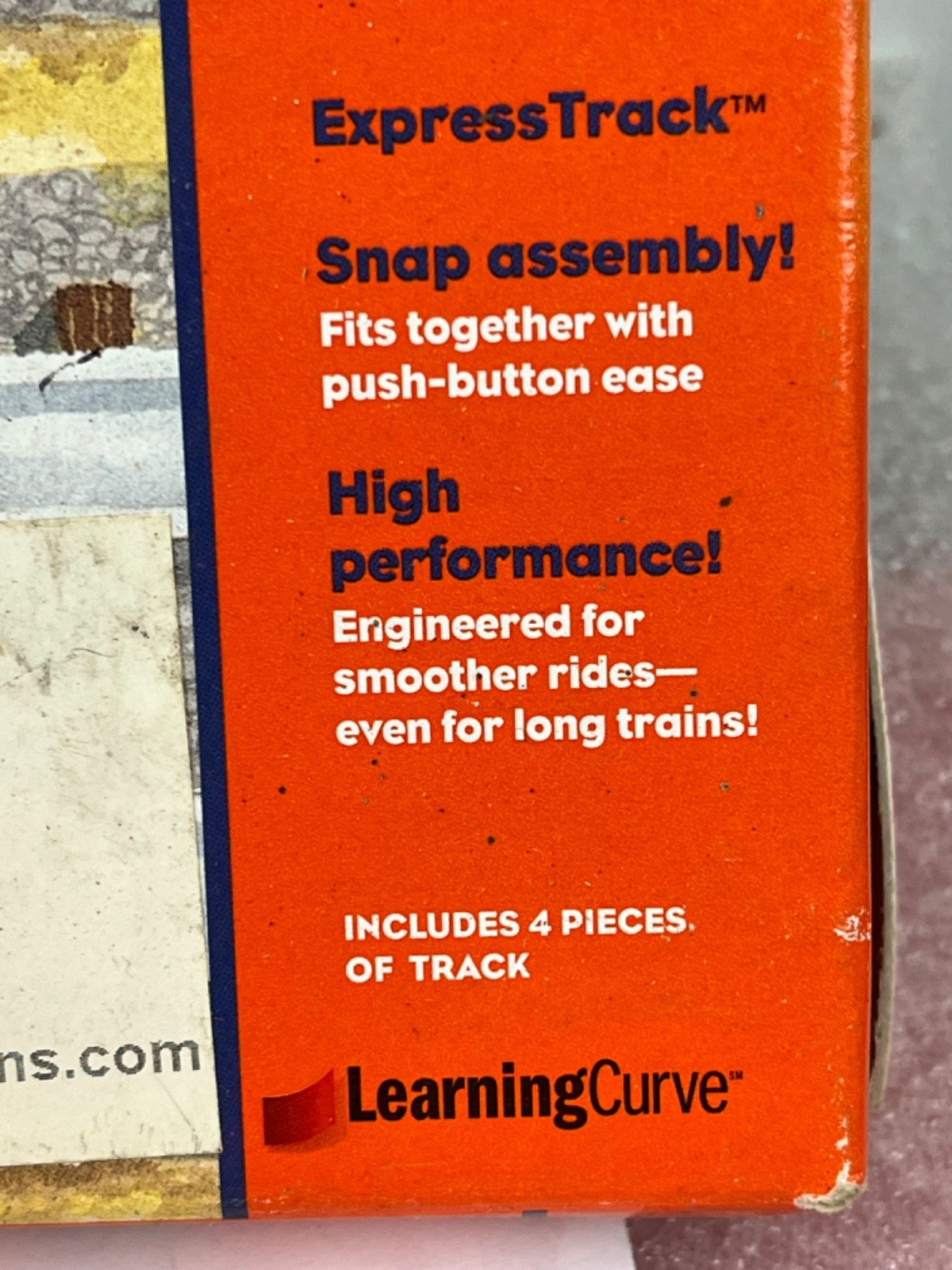 Lot of 4 Learning Curve 92701 Lionel Great Railway Adventures 4” Straight Track