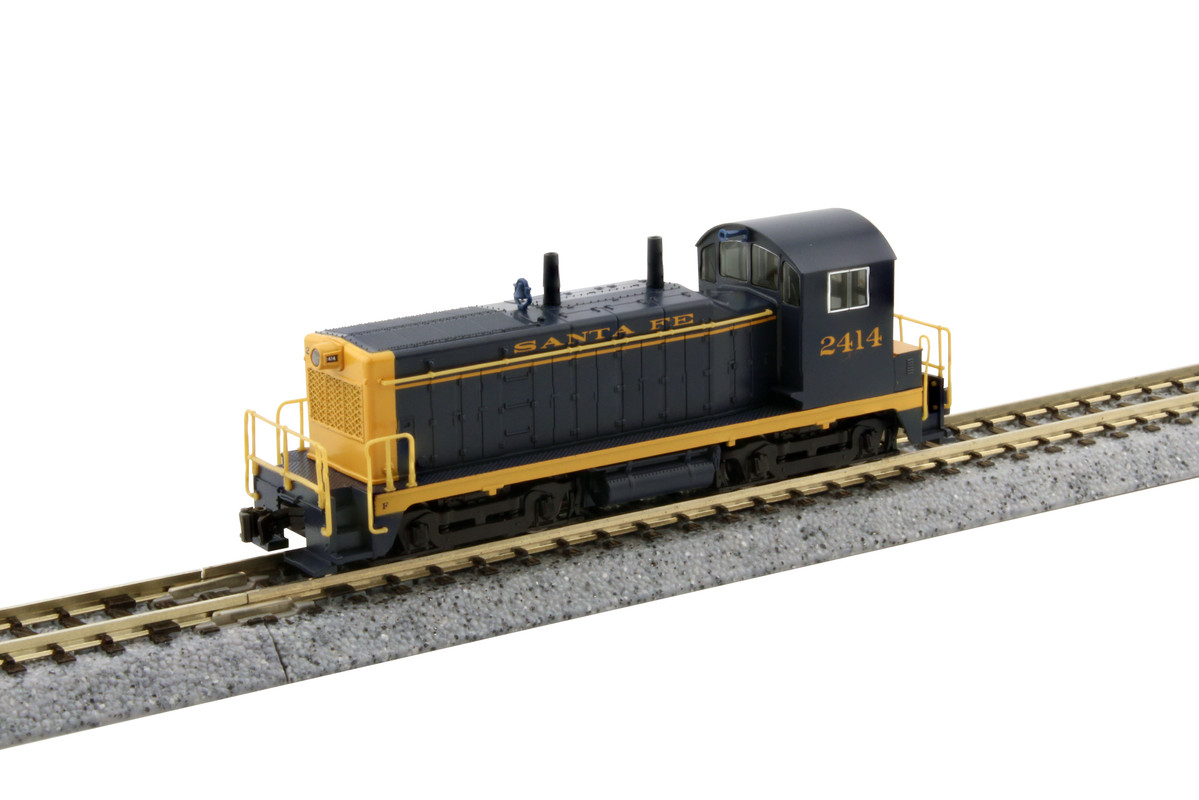 Kato 176-4376-DCC N Atchison, Topeka & Santa Fe EMD NW2 Switcher – DCC #2414
