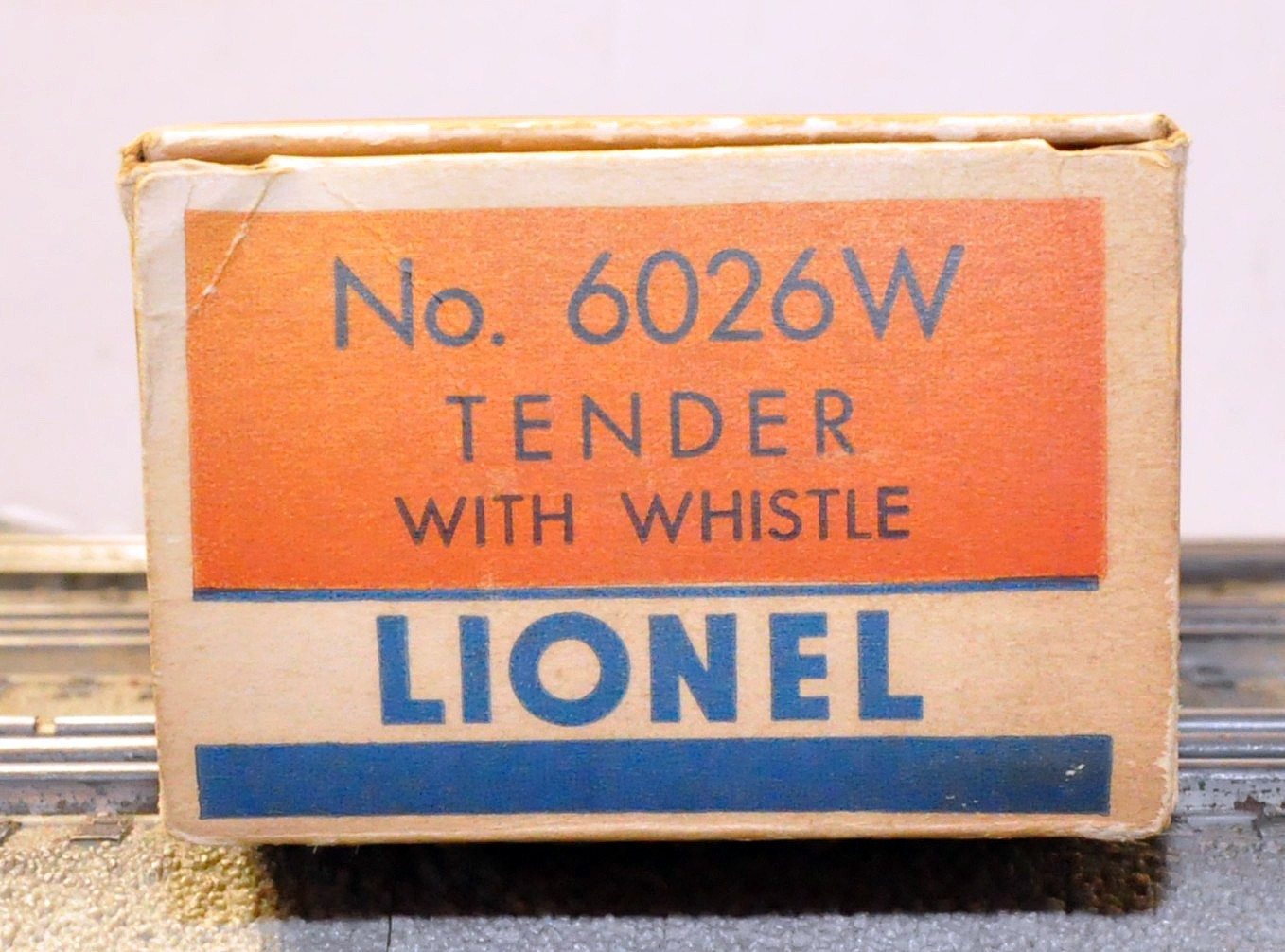 Lionel 6026W Tender with Original Box Fully Serviced Tender Shell is a Repro