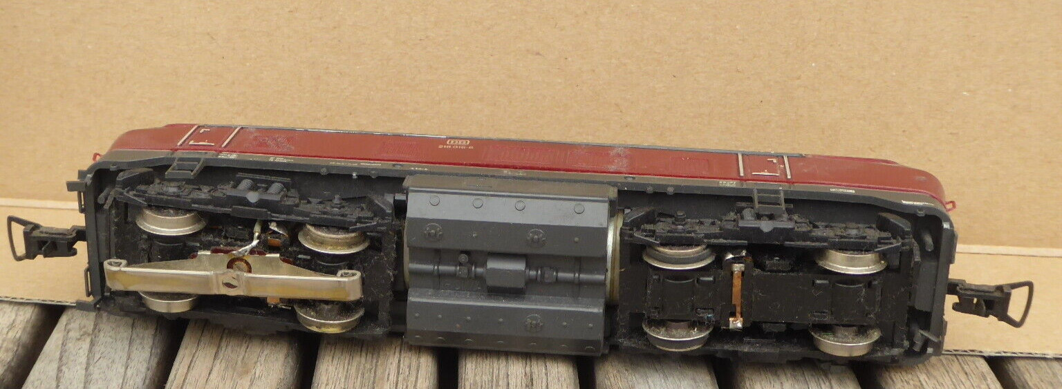 Röwa 1201 H0 3-Leiter Dc Diesel Locomotive Br 216 016-6 DB Light Red/White