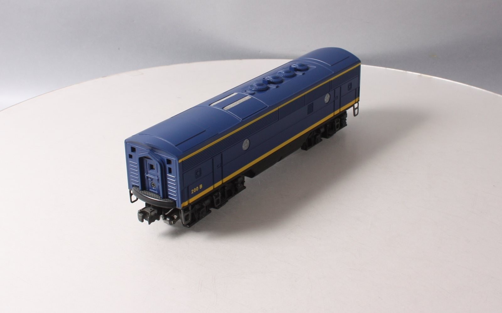 Lionel 6-18122 O Santa Fe F3 Blue/Yellow Non-Powered Diesel B-Unit w/RS II #200B