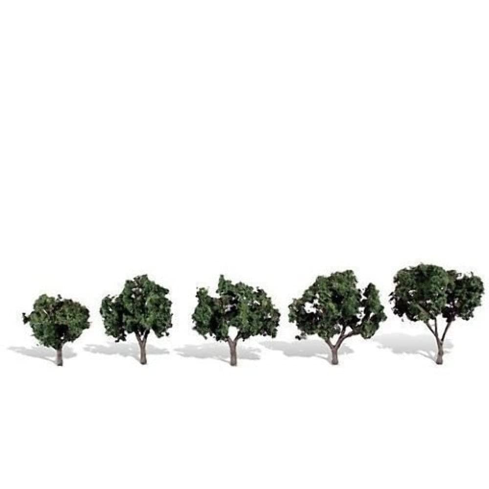 Woodland Scenics Classics Tree, Cool Shade 1.25-2″ (5) green
