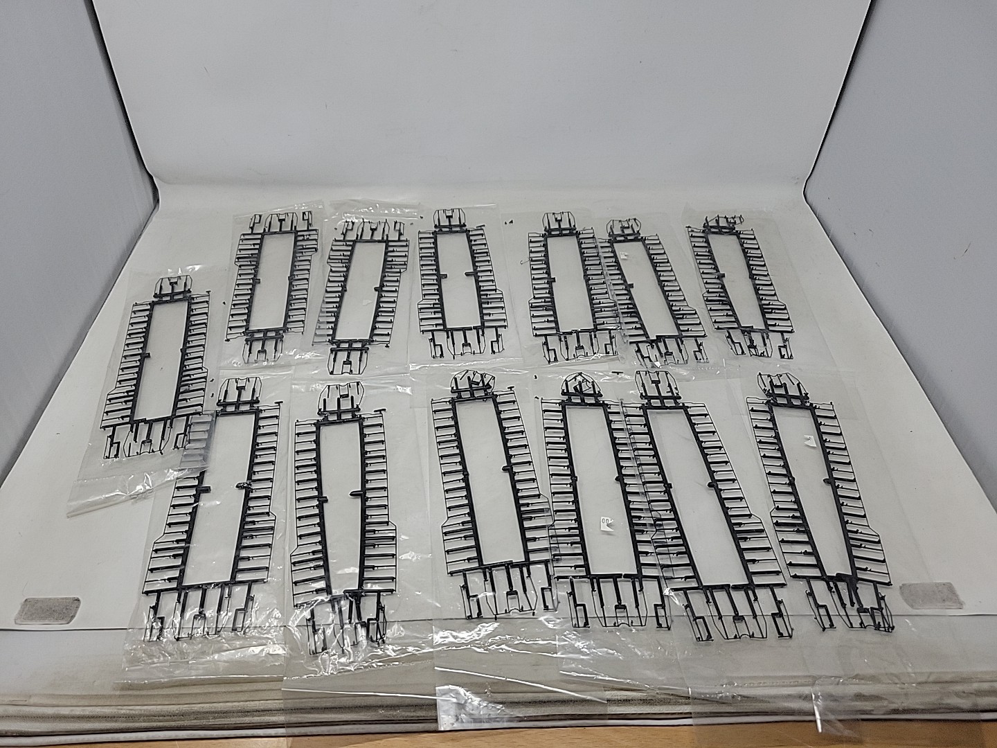 Lot of 13 HO Scale Locomotive Handrail Kits, Brand Unknown
