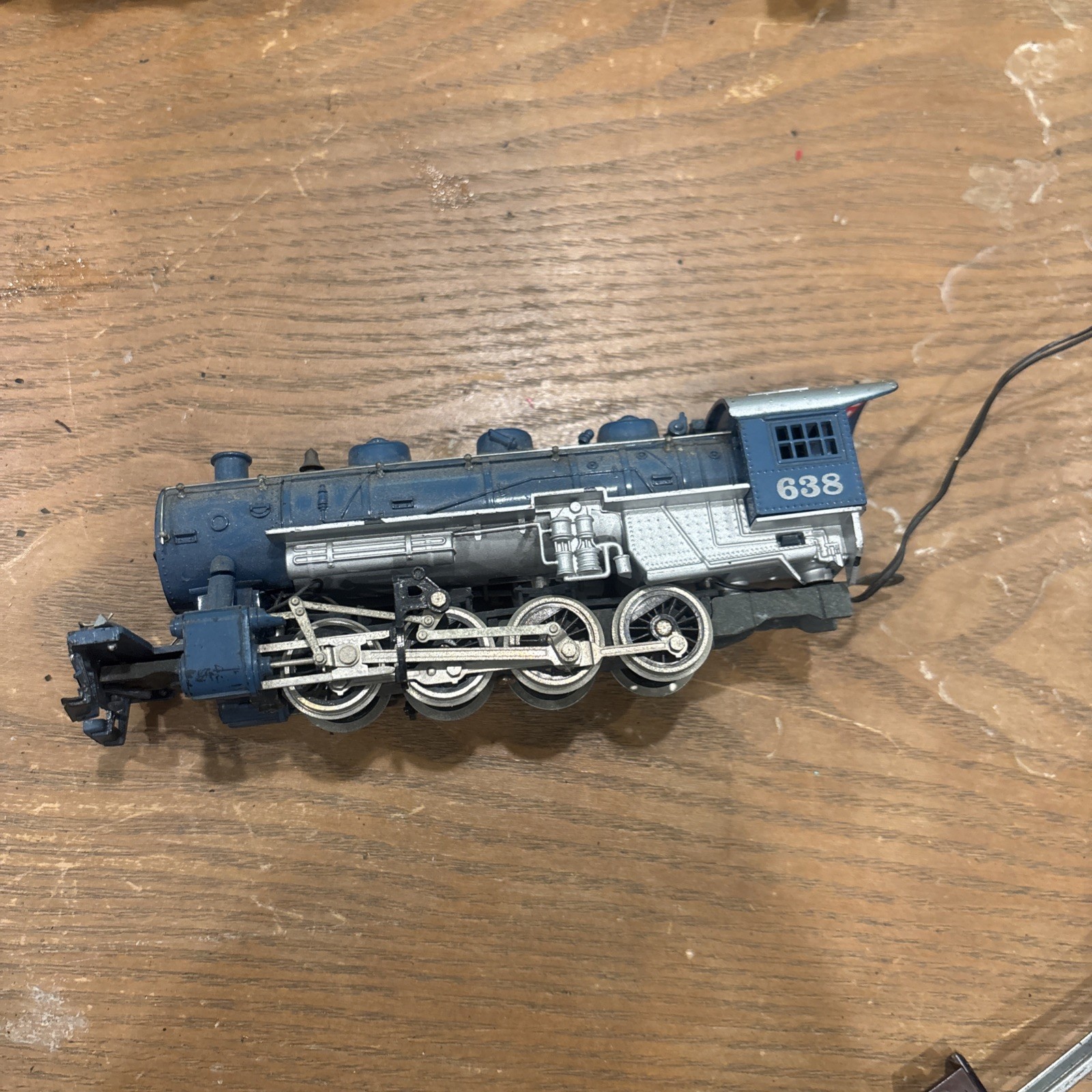 TYCO Chattanooga Steam Locomotive 638 HO Scale No Tender Untested As Is