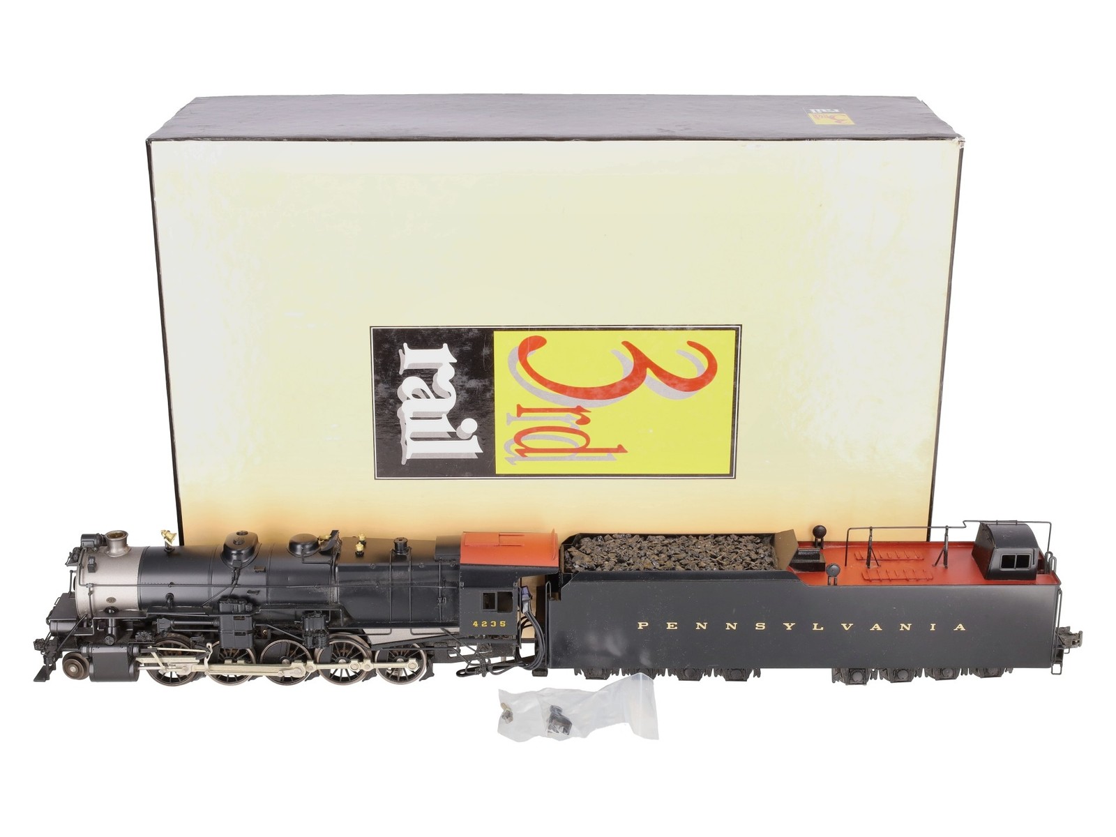 3rd Rail 4235 O Brass Pennsylvania I-1 2-10-0 Steam Locomotive & Tender EX/Box