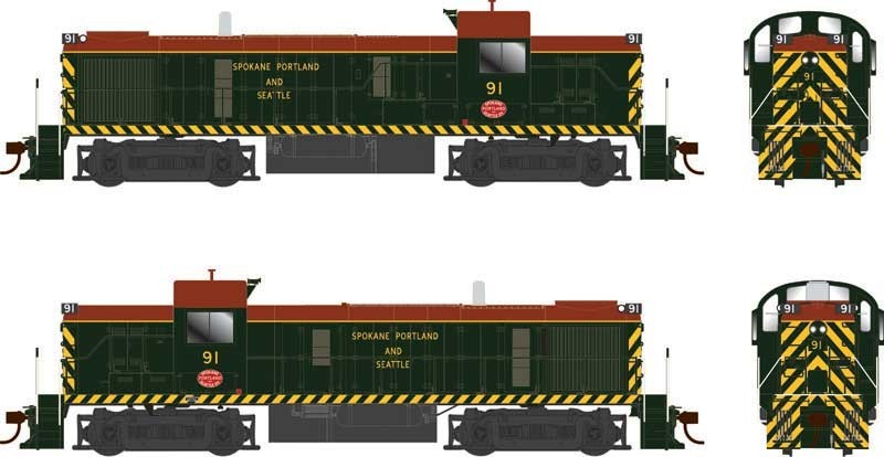 Bowser 25230 HO Alco RS3 Phase 3 – Standard DC Spokane, Portland & Seattle #94