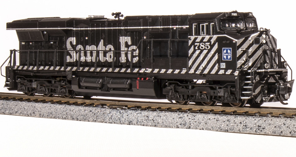 BROADWAY LIMITED 7305 N GE ES44AC ATSF #785 Zebra Stripe Paragon4 Sound/DC/DCC