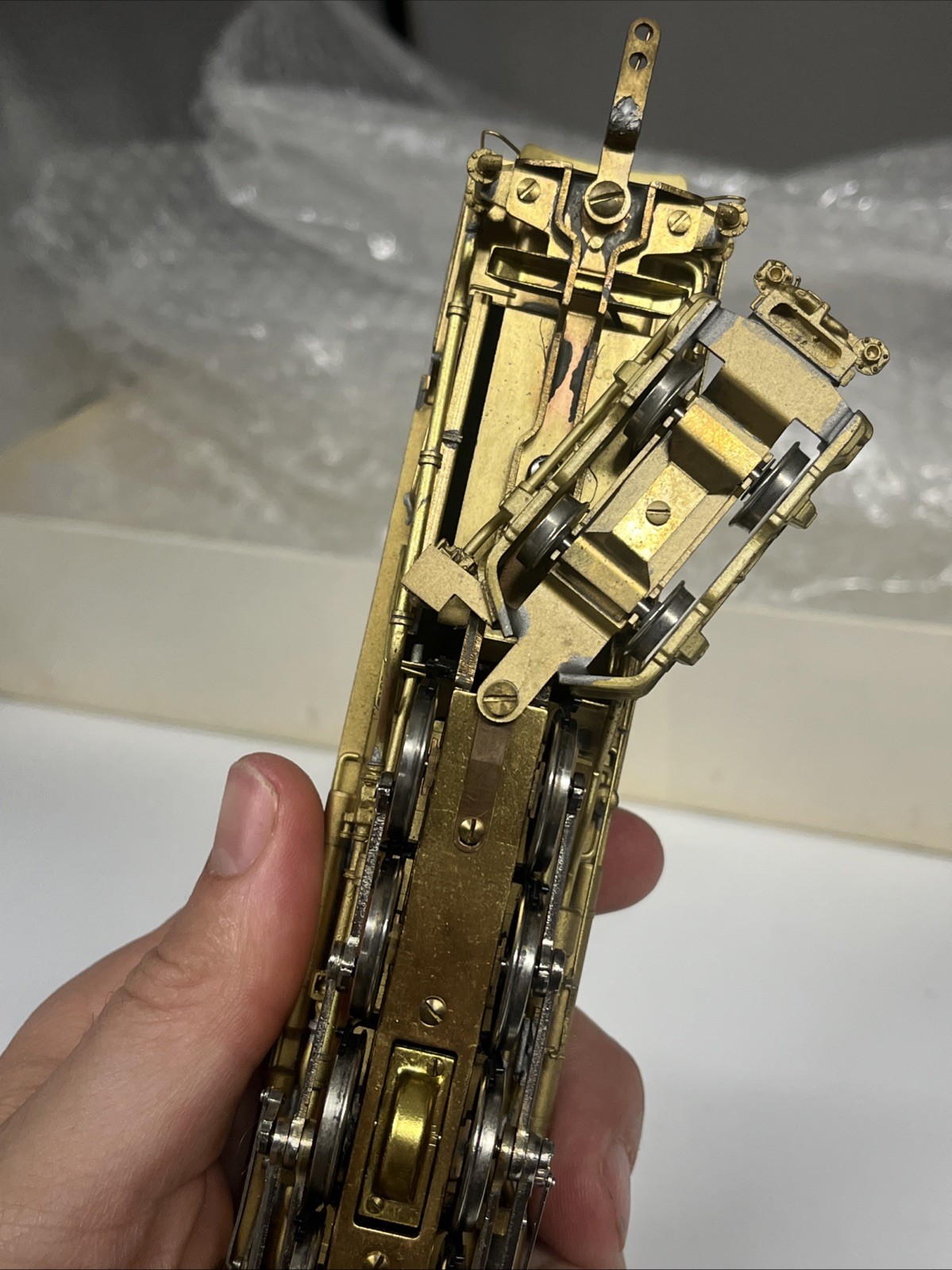 Ho Scale brass engine & caboose- Pennsylvania J-1 2-10-4 Westside Model Company