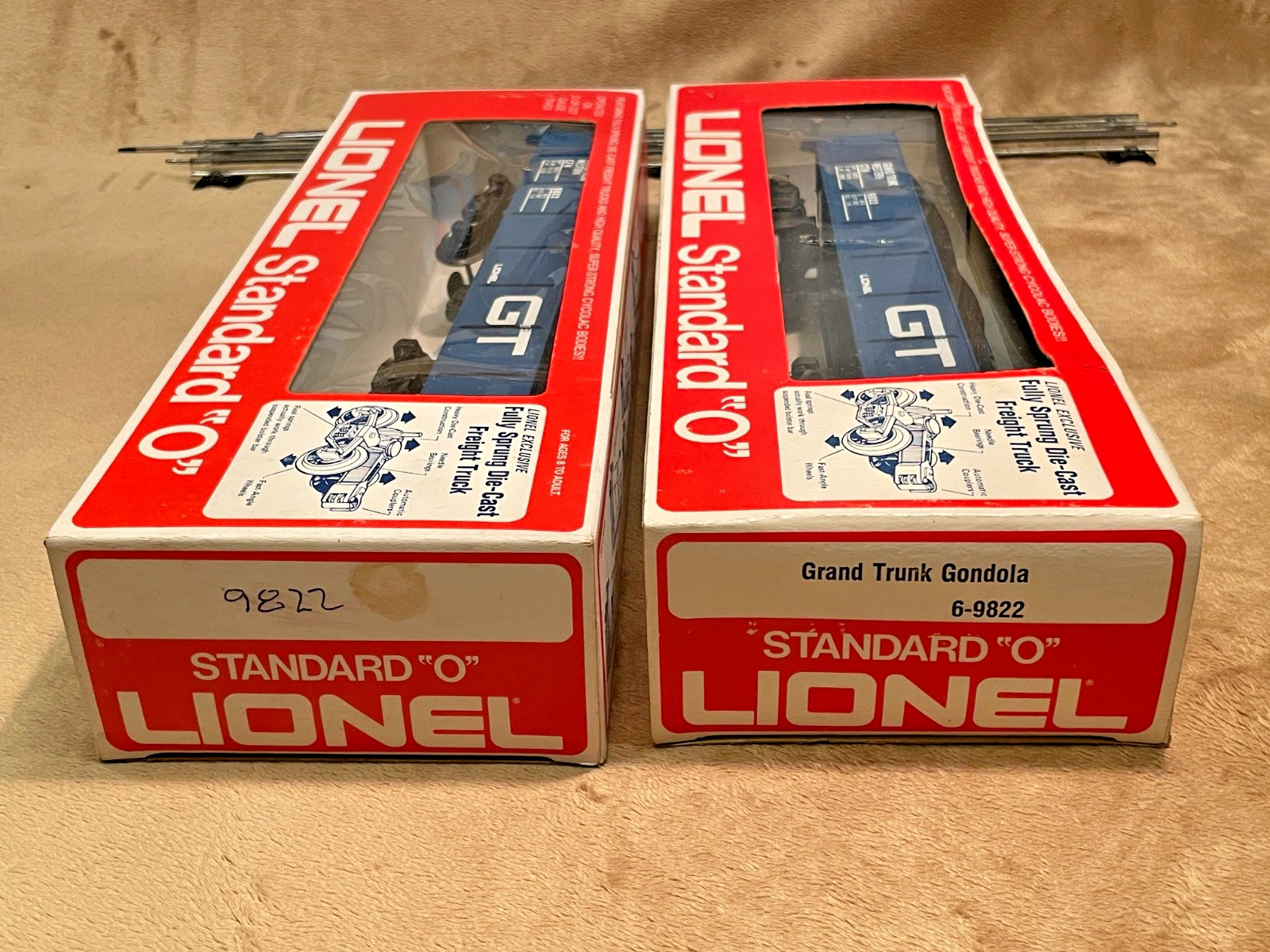 Lionel modern Grand Trunk coal train! Four 9822 gondolas plus 8356 dummy GP-7